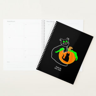 Black Cat Pumpkin Standard Planner
