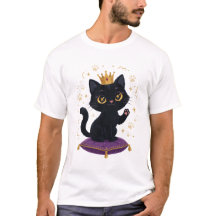 Black Cat Queen Cute Cat Lover Royal Crown Gift