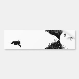 Black cat, Rudyard Kipling Bumper Sticker