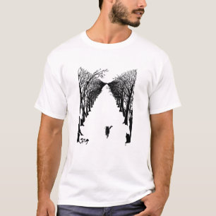 Black cat, Rudyard Kipling T-Shirt