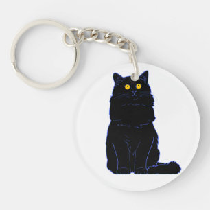 Black Cat(s) Essential T-ShirtBlack Cat Face Essen Key Ring