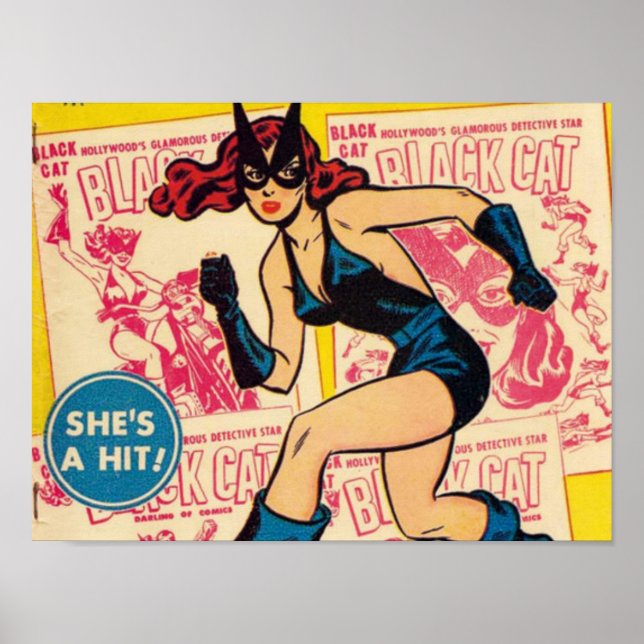 Black Cat, She's a Hit Poster (Front)