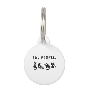 Black cat shirt funny womens ew people meowy cat l pet tag