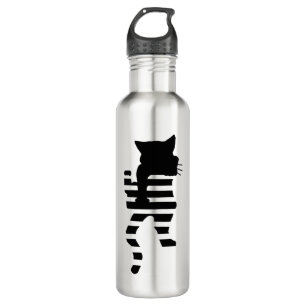 Black Cat Silhouette  710 Ml Water Bottle
