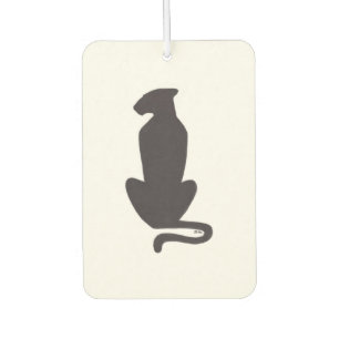 Black Cat Silhouette car air freshener