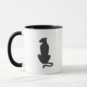 Black Cat Silhouette combo coffee mug