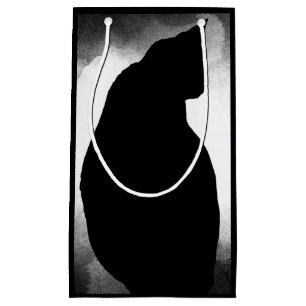 Black Cat Silhouette Gift Bag
