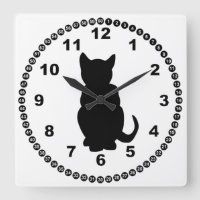 Black Cat Silhouette Witch's Familiar
