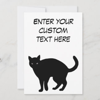 Black Cat Single Page Card