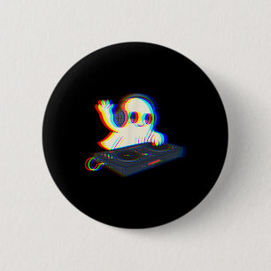 Black Cat Skeleton Hand Boop Halloween Cats Lover  6 Cm Round Badge