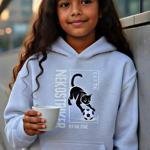 Black Cat Soccer Gift – Elite Gamer Logo