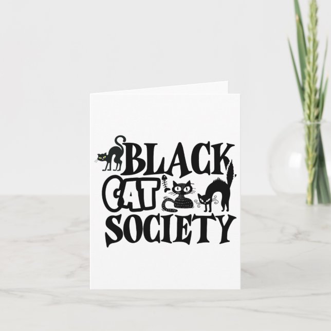 Black Cat Society  Card (Front)