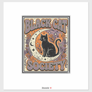 Black Cat Society Cat Black Cat Vintage Vector Art