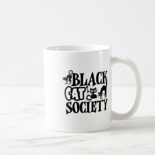Black Cat Society  Coffee Mug
