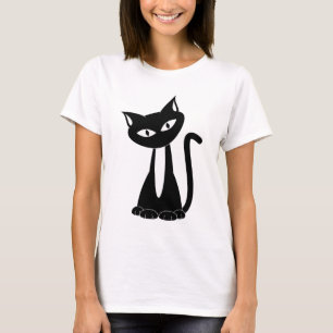 Black Cat Spaghetti Top