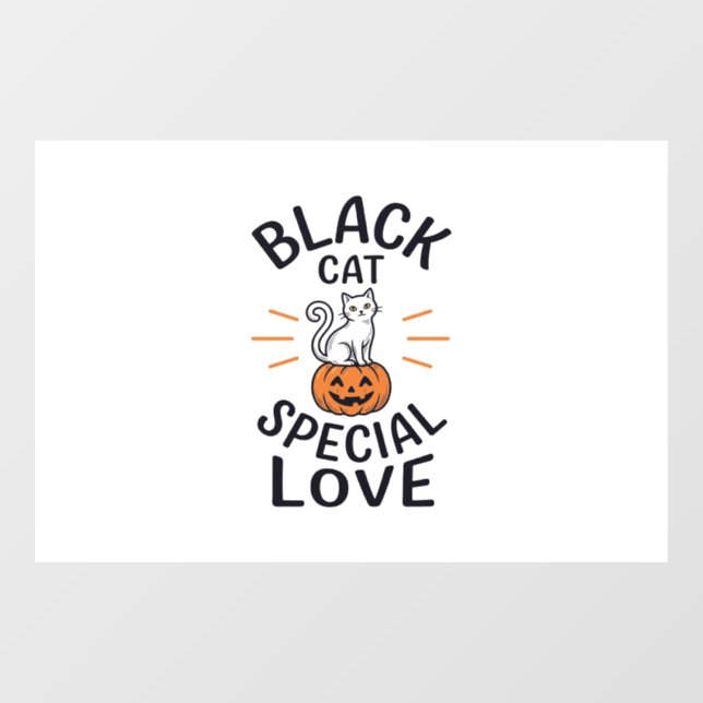 Black Cat Special Love Halloween Cat Vector Design (Sheet)
