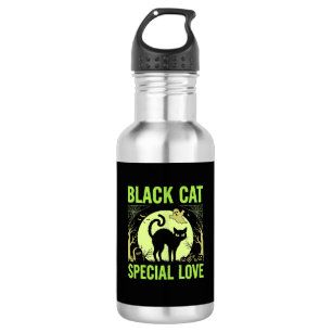 Black Cat Special Love Halloween Graphic 532 Ml Water Bottle