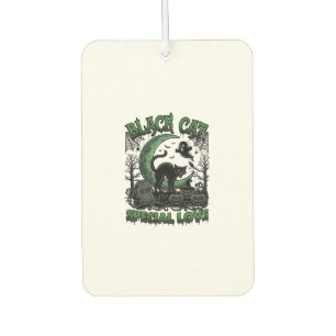 Black Cat Special Love Haloween Crescent Moon Ghos Car Air Freshener