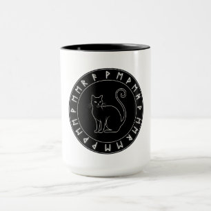Black Cat Spell Halloween Mug