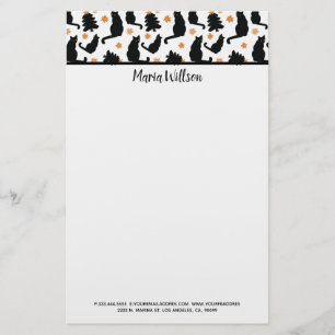 Black Cat Stationery