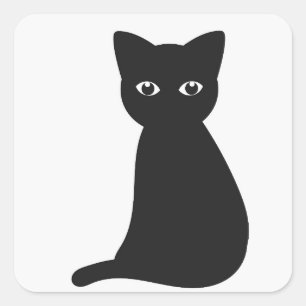 Black cat Sticker