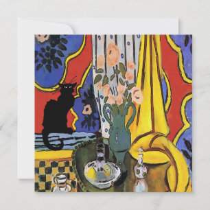 Black Cat Still Life Card