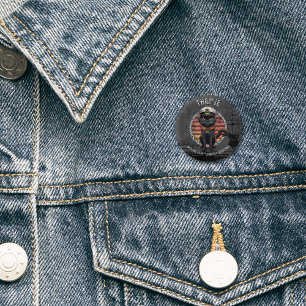Black Cat Sunset: A Voyage to THRIVE 3 Cm Round Badge