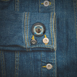 Black Cat Sunset: A Voyage to THRIVE 3 Cm Round Badge