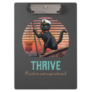 Black Cat Sunset: A Voyage to THRIVE Clipboard