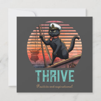 Black Cat Sunset: A Voyage to THRIVE Invitation