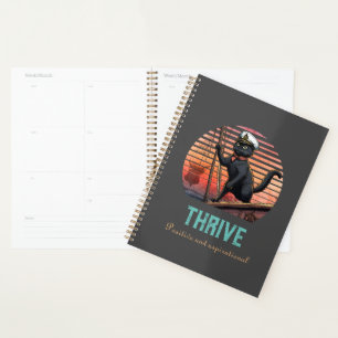 Black Cat Sunset: A Voyage to THRIVE Planner