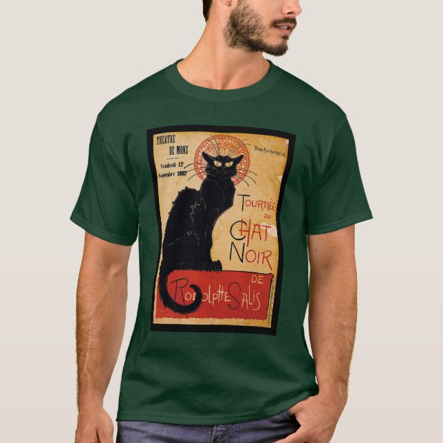 Black cat T-Shirt (Front)