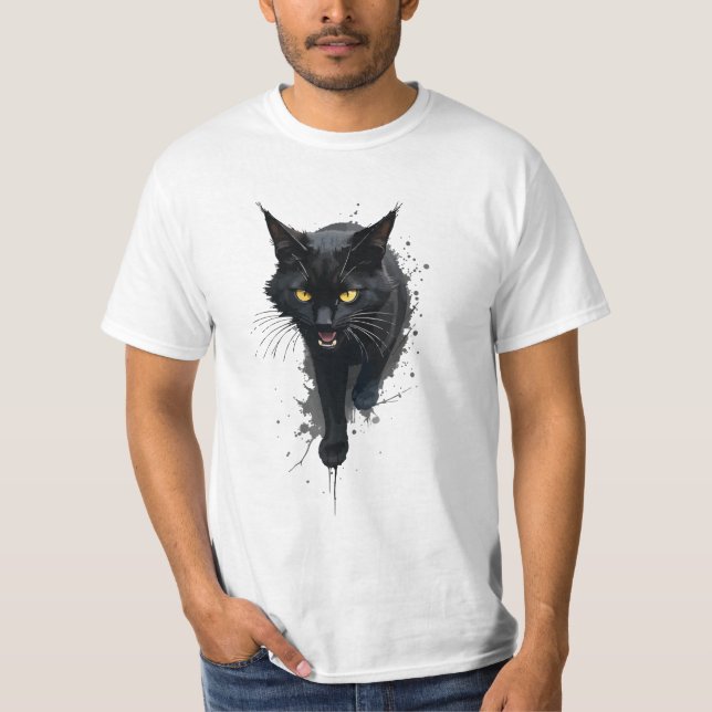 Black Cat T-Shirt (Front)