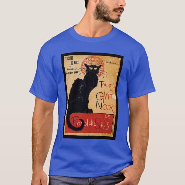 Black cat T-Shirt (Front)