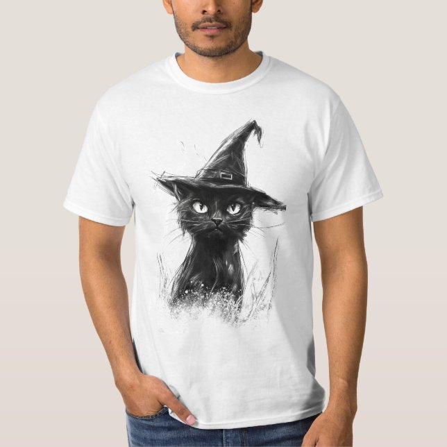 Black Cat T-Shirt (Front)