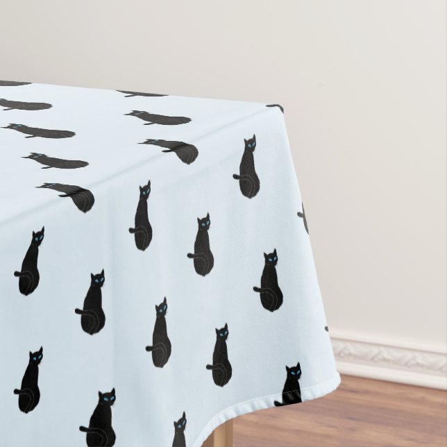 Black Cat Tablecloth (In Situ)