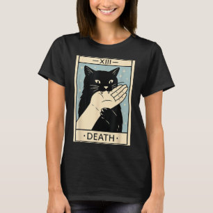 Black Cat Tarot Card Shirt Funny Witchy Halloween