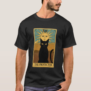 Black Cat Tarot Card The Protector T-Shirt