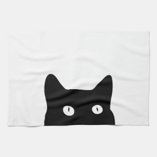 Black Cat Tea Towel