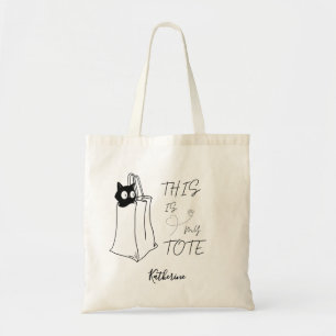 Black Cat “This Is My Tote” Funny Tote Bag