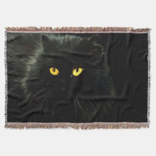 Black Cat Throw Blanket
