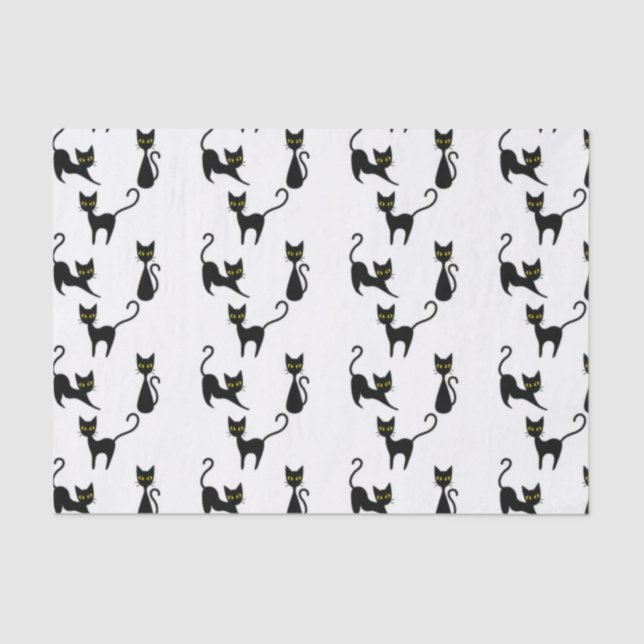 Black Cat Tissue Paper (Front)