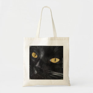 Black cat tote bag
