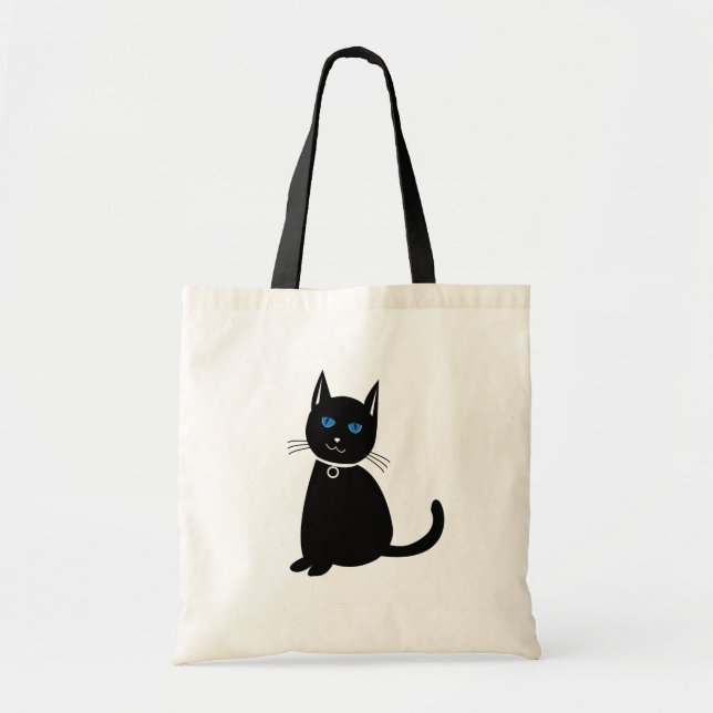 Black Cat   Tote Bag (Front)