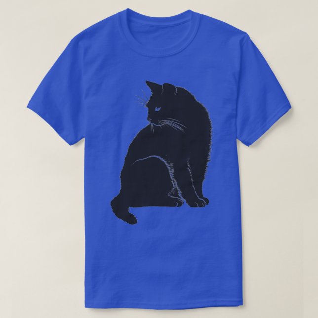 Black cat Ts  T-Shirt (Design Front)