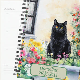 Black Cat Undated Appointment Book Diary Planner