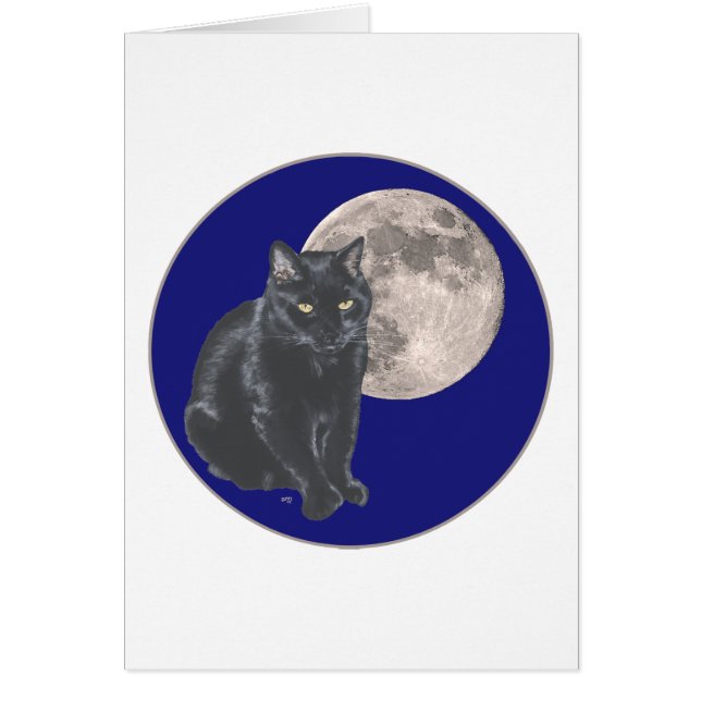 Black Cat Under Full Moon (Front)