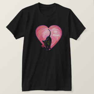 Black Cat Valentine's Day T-Shirt