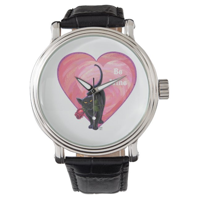 Black Cat Valentine's Day Watch (Front)