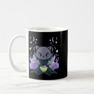 Black Cat Vampire Dracula And Ramen For Halloween Coffee Mug
